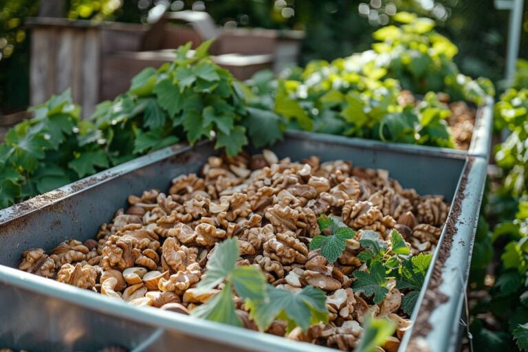 Coquilles de noix au compost : bon ou mauvais ?