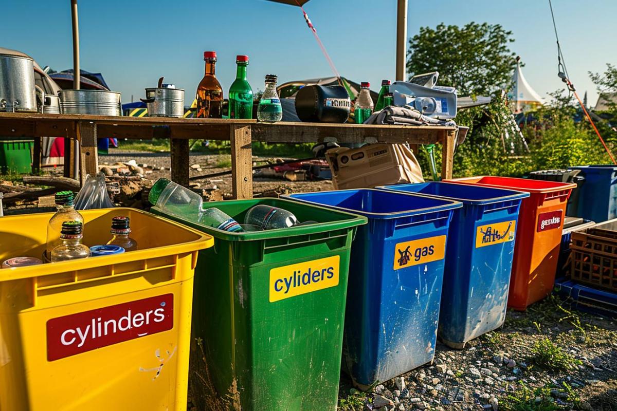 Où jeter une bouteille de gaz de camping ?