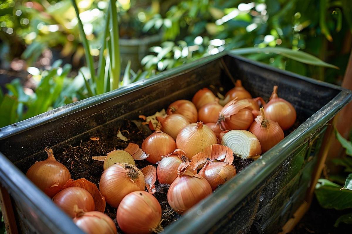 Peut-on mettre dans le compost les épluchures d’oignons ?