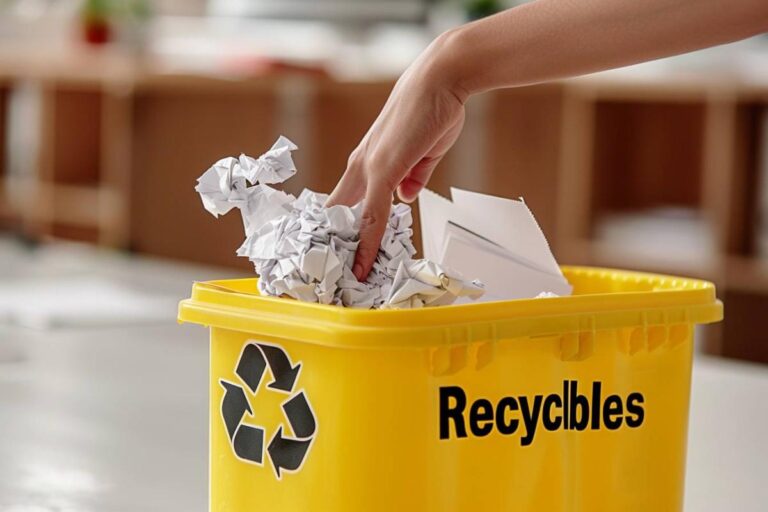 Dans quelle poubelle jeter les papiers administratifs usagés ? (poubelle jaune)