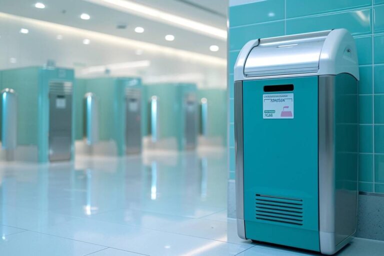 Dans quelle poubelle jeter les serviettes hygiéniques ? (dans un sac poubelle destiné aux ordures ménagères)