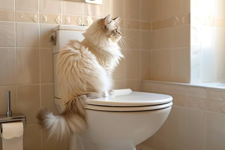 Peut on jeter les crottes de chat dans les toilettes ?