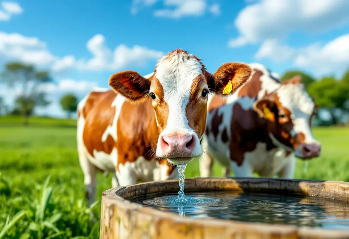 Combien de litres d'eau boit une vache par jour ?