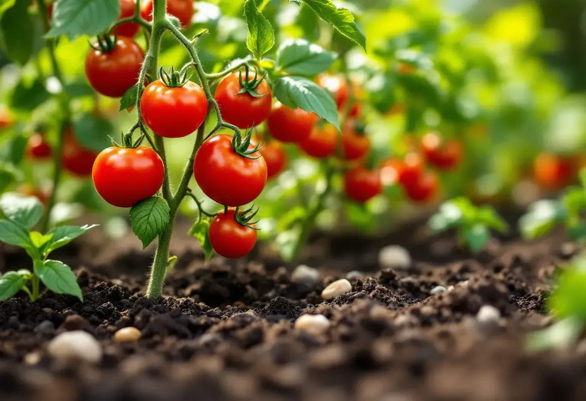 Que mettre dans le trou de plantation des tomates ?