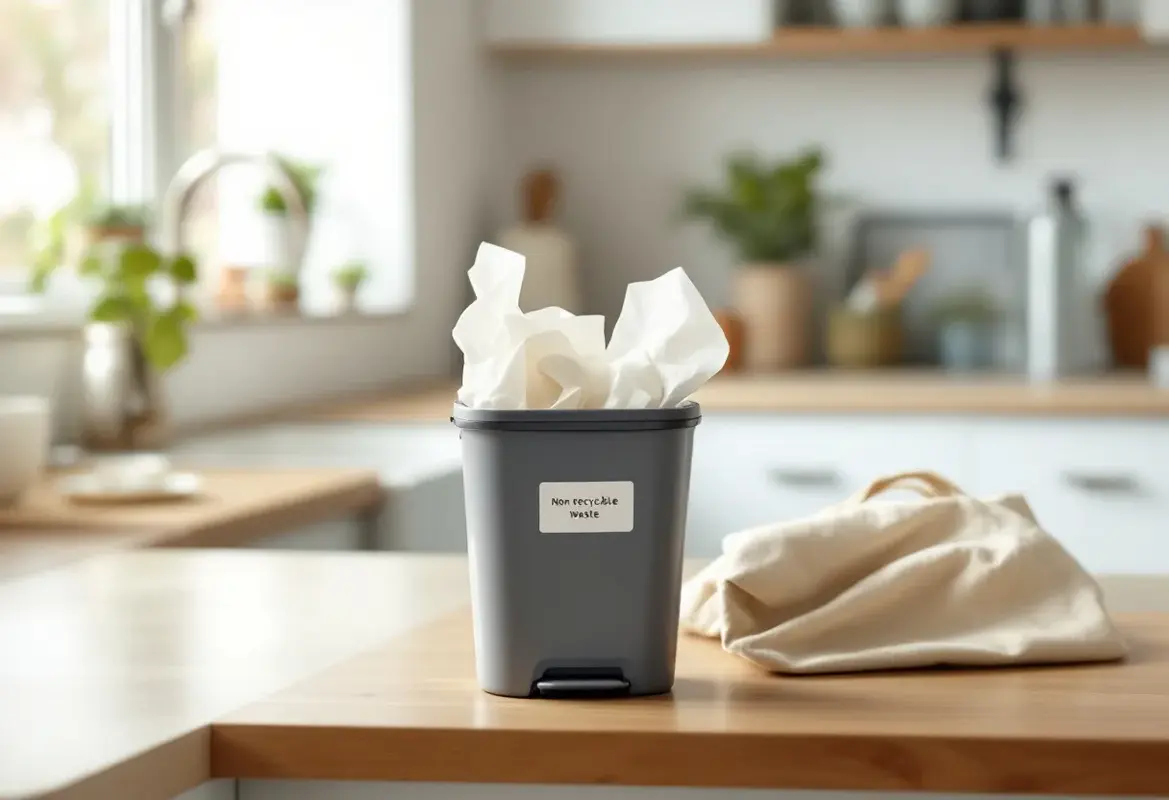 Dans quelle poubelle jeter les mouchoirs en papier ?