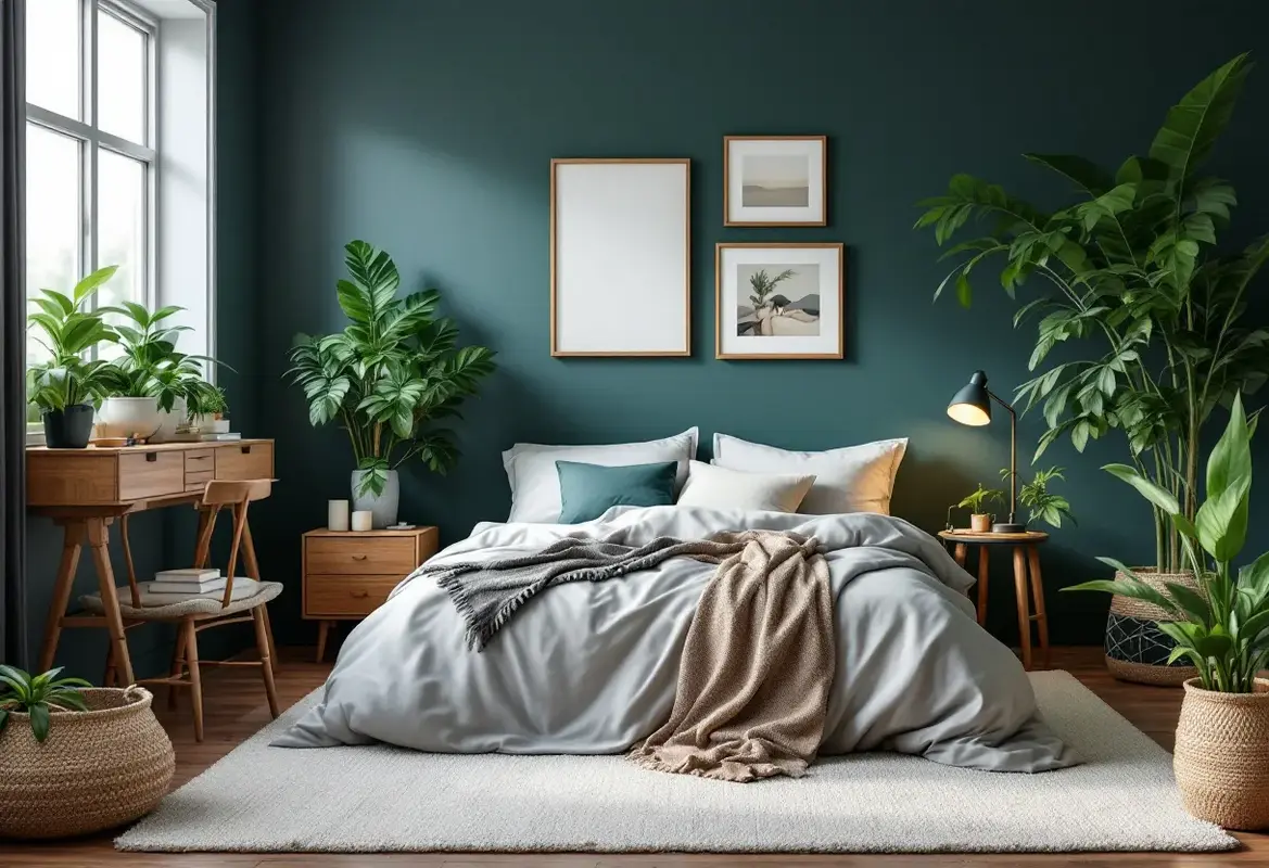 Quel mur peindre en foncé dans une chambre ?