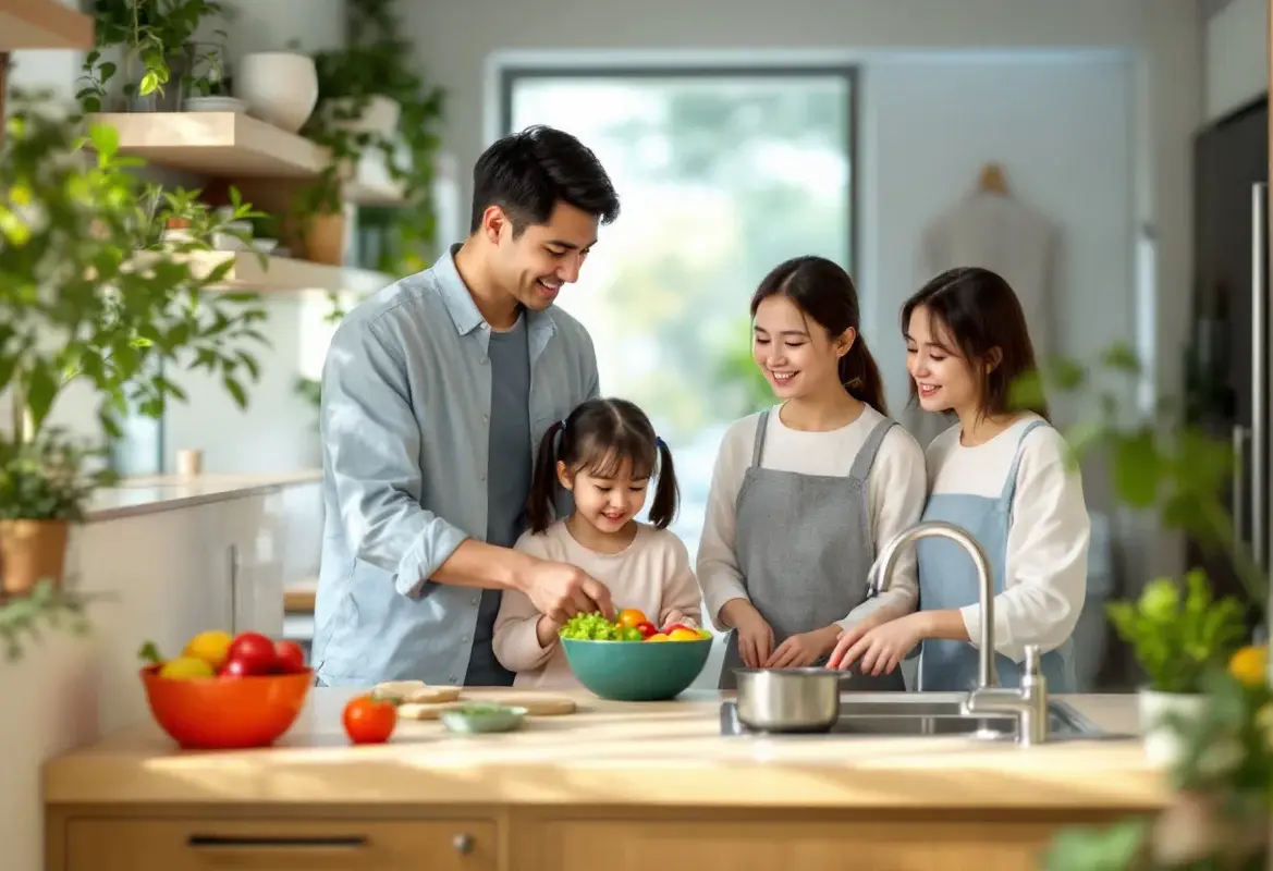 Combien consomme une famille de 4 personnes en eau ?