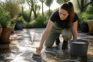 Astuce grand-mère : Comment nettoyer votre terrasse facilement ?